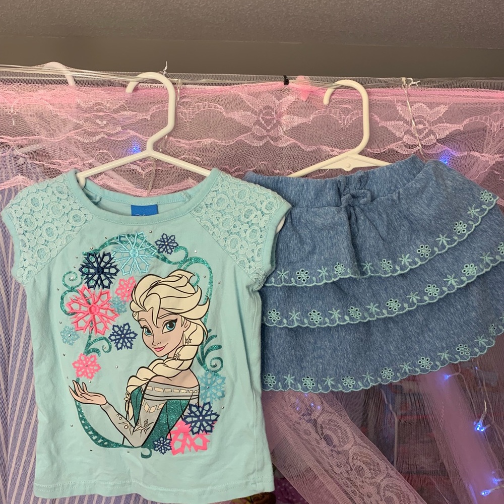 EUC Disney’s Frozen Elsa Skort outfit!!! ❄️❄️